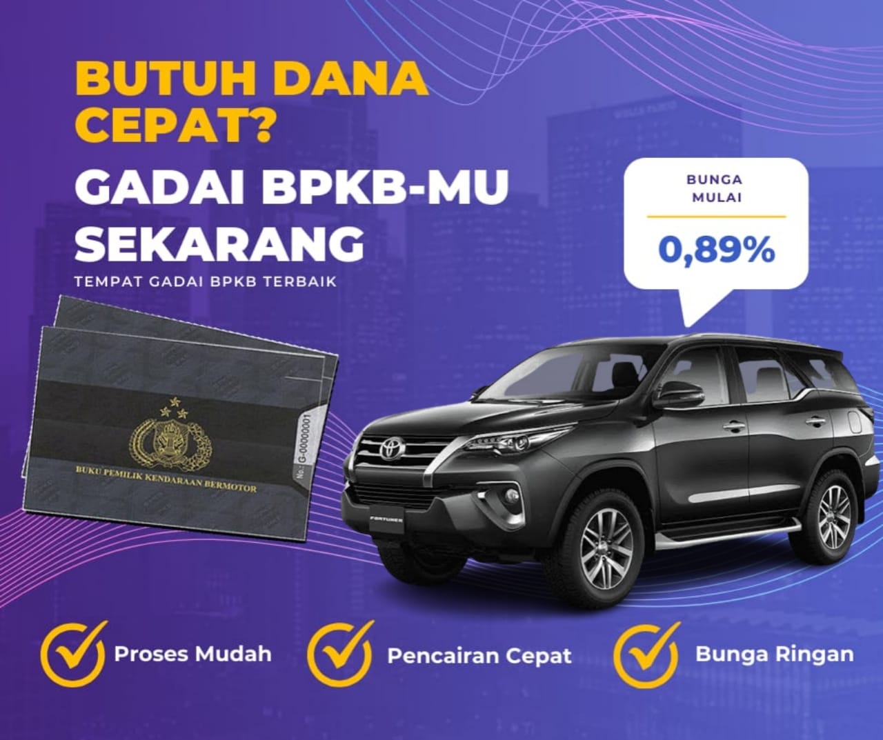 Kredit Jaminan Bpkb Mobil Toyota Fortuner Dapat Dana Berapa? Seperti Ini Simulasinya